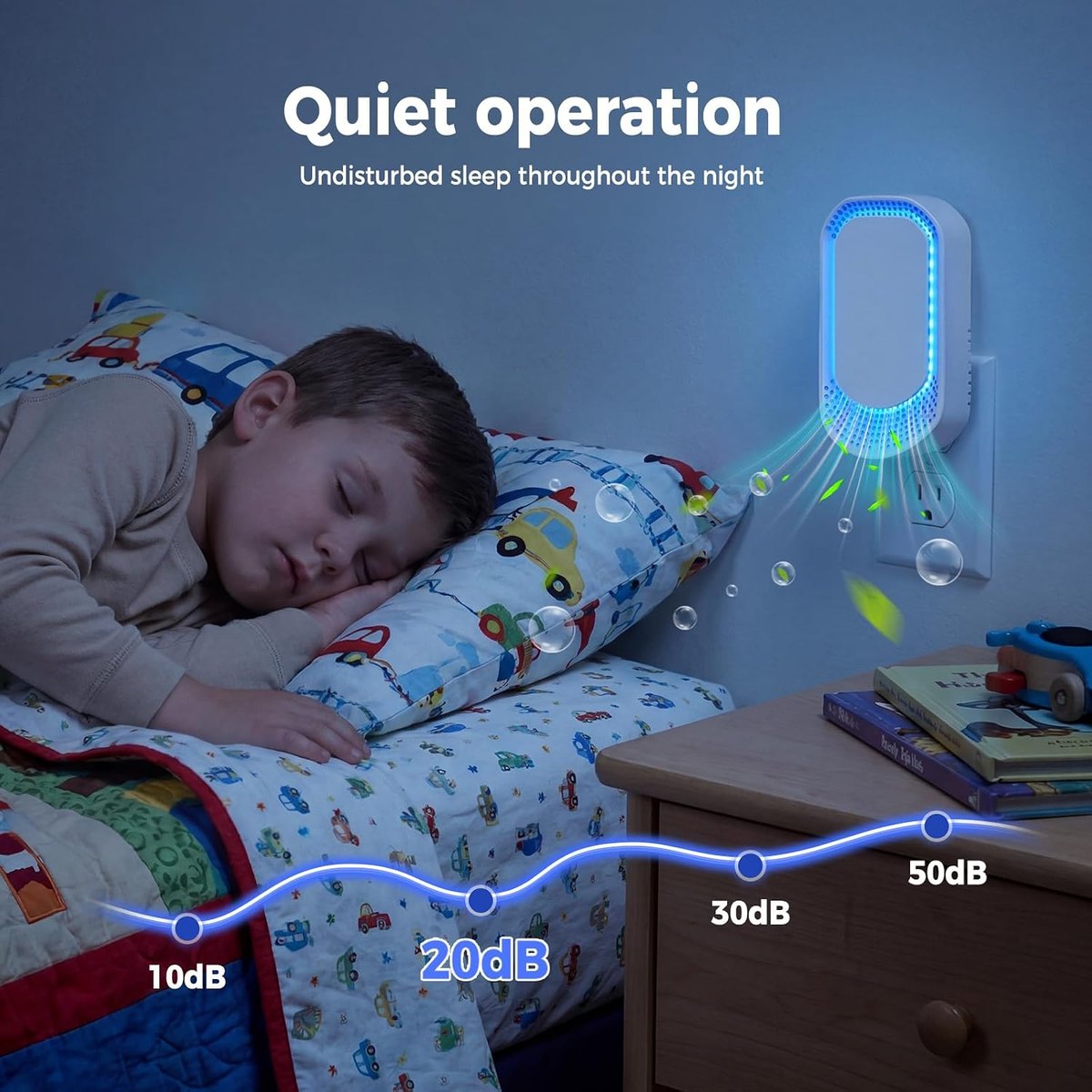 Quiet operation for bedrooms