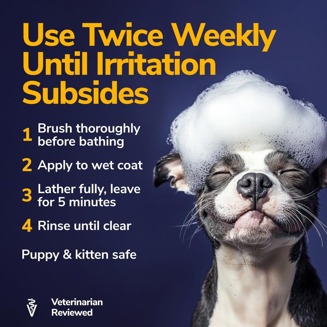 Use twice weekly until irritation subsides