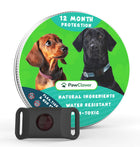 PawClover flea and tick pendant tin with the black collar pendant