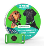 PawClover flea and tick pendant tin with the green collar pendant