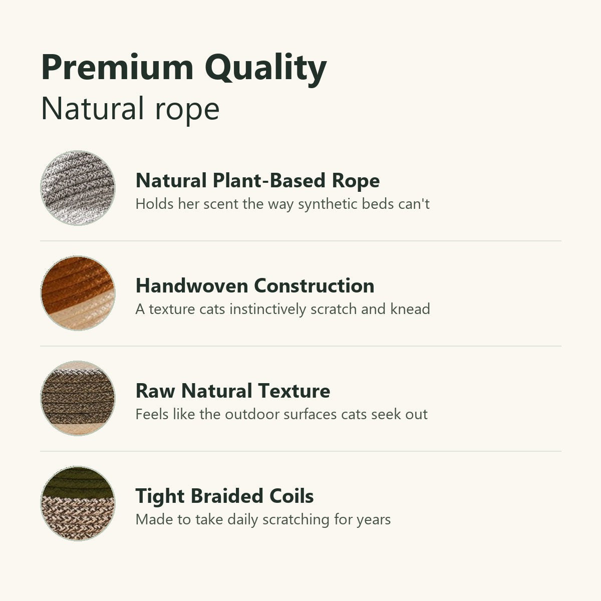 Natural rope detail
