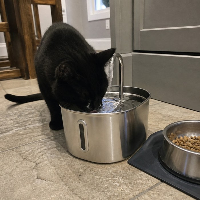 A cat at home
