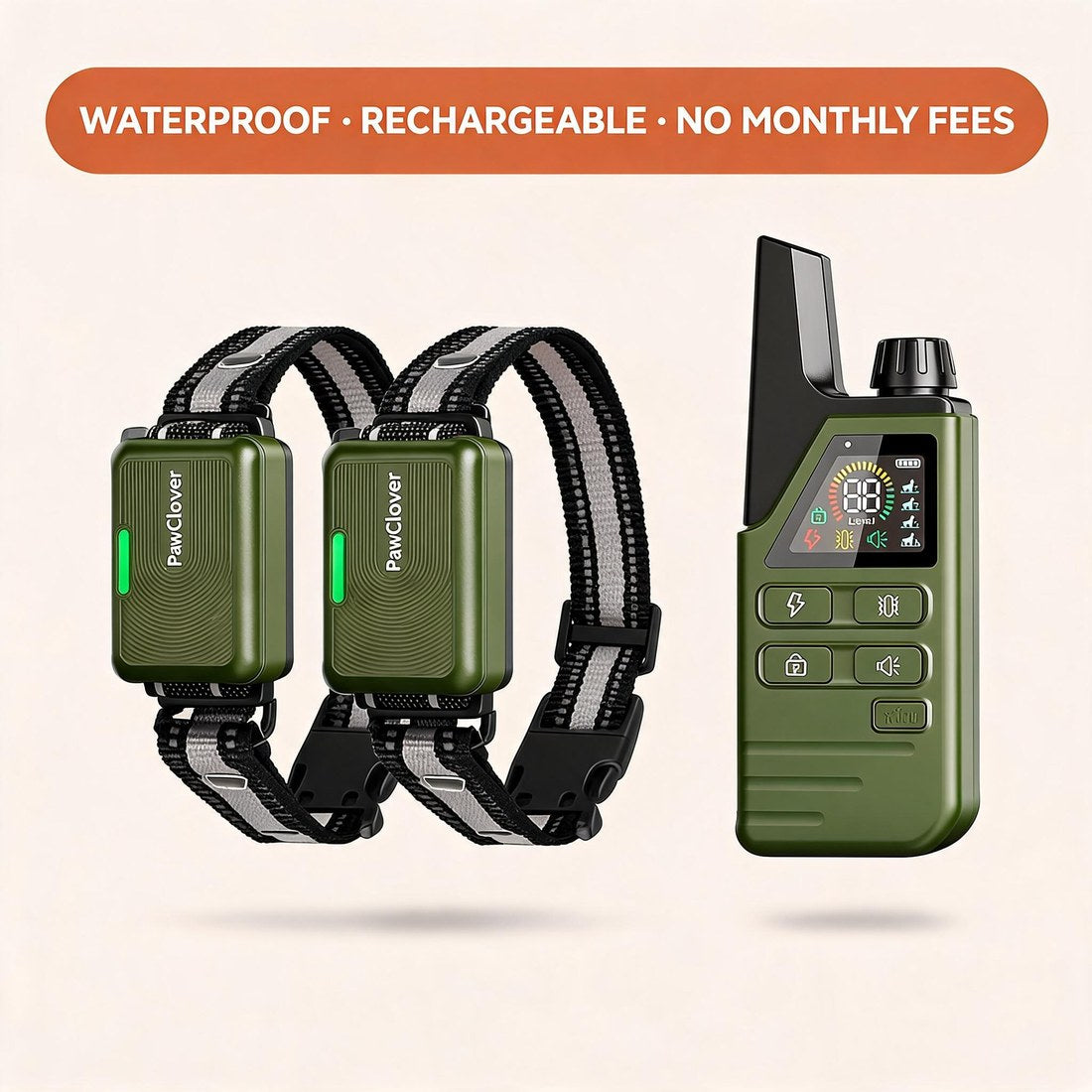 Duo pack: 2 collars and 1 remote